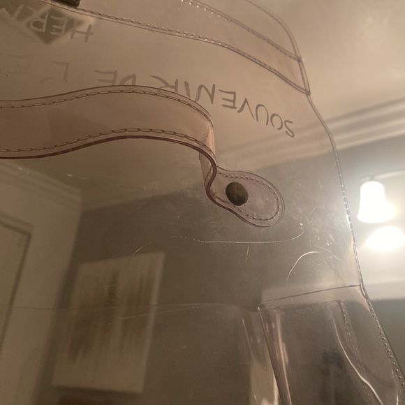 Authentic Hermes Clear Kelly Tote - Picture 11 of 16